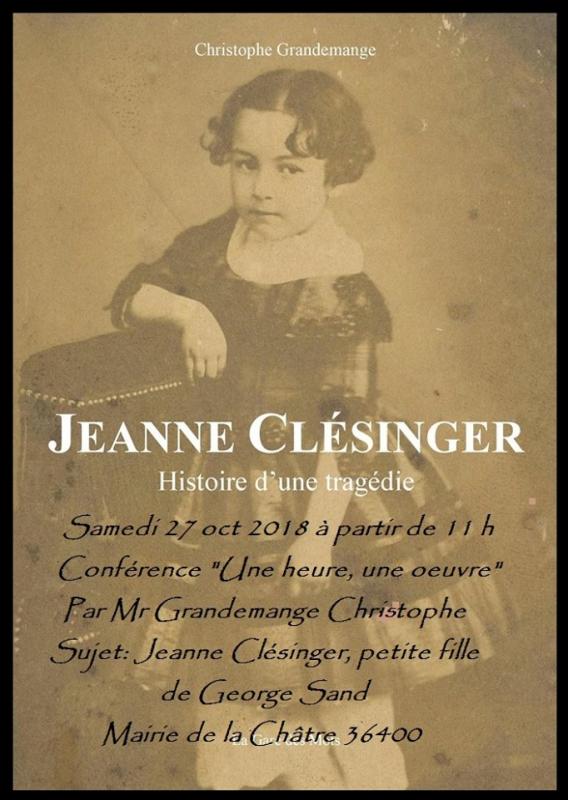 Conférence sur Jeanne Clésinger